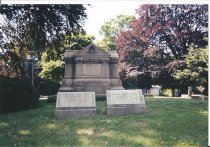 Graves of Anne Woodward and Son at Woodlawn Cemetary